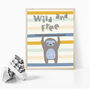 'Wild And Free' Scandi Style Nursery Print, thumbnail 5 of 8