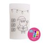 Colour Me In Marshmallow Kit Personalised Gift Ho! Ho! Ho! Design, thumbnail 2 of 8