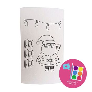 Colour Me In Marshmallow Kit Personalised Gift Ho! Ho! Ho! Design, 2 of 8