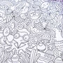 Mermaid Colour In Poster Giant Children's Activity, thumbnail 3 of 6