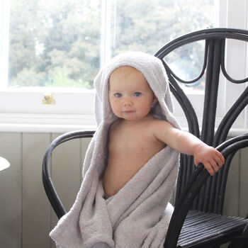 Personalised Hooded Baby Bath Towel Donkey, 4 of 5