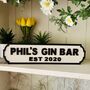 Pub / Bar House Personalised Wooden Double Road Sign, thumbnail 1 of 7