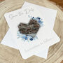 Blue And Silver Mirror Heart Save The Date Magnets, thumbnail 1 of 3