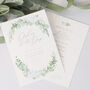 Eucalyptus Floral Order Of The Day Cards, thumbnail 2 of 2