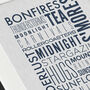 Modern 'Favourite Things' Personalised Print, thumbnail 5 of 7