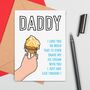 Large Size Daddy Love Ice Cream Card, thumbnail 1 of 2