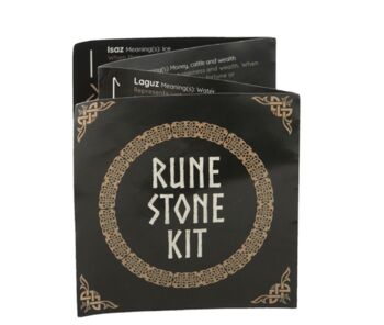 Black Onyx Rune Stones And Guide Book Set, 5 of 6