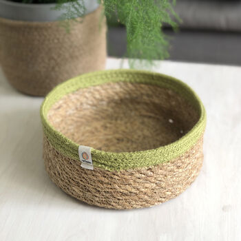 Respiin Shallow Seagrass And Jute Baskets, 9 of 12