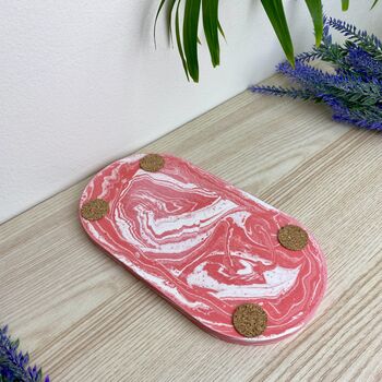 Pink Oval Trinket Tray Dish, 5 of 5