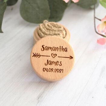 Wedding Ring Box For Engagement And Wedding Rings, 5 of 5