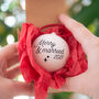 Merry And Married First Christmas Wedding Bauble, thumbnail 5 of 6