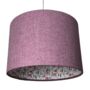Alice Dog Rose Pink Tweed Floral Lined Lampshades, thumbnail 1 of 7