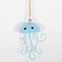Hanging Metal Jellyfish Coastal Decoration, thumbnail 4 of 5