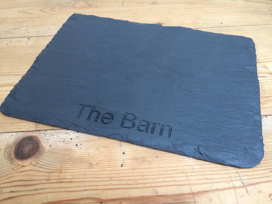 Personalised Country Slate Placemat By Grasi