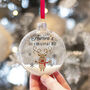 Personalised Rudolph Glass Baby's 1st Christmas Bauble, thumbnail 1 of 4