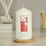 Personalised Birth Flower Pillar Candle, thumbnail 8 of 12