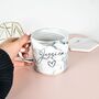 Personalised Grey Marble Effect Mug, thumbnail 2 of 2