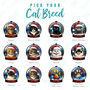 Cat Snow Globe Tree Decoration, thumbnail 2 of 2