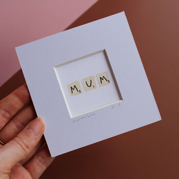 Mum Scrabble Tiles Mini Art Print, 2 of 8