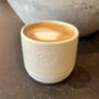 English Bulldog Engraved Ceramic Flat White Tumbler, thumbnail 5 of 8