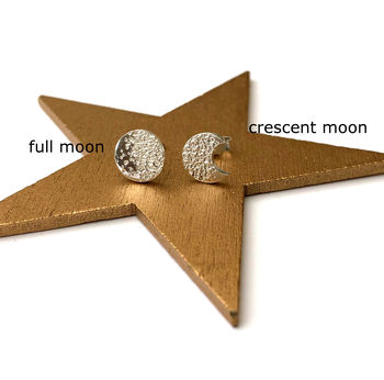 Mismatched Full And Half Moon Earrings, 6 of 12