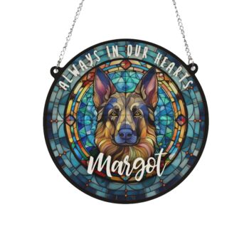 German Shepherd Memorial Suncatcher, 2 of 6