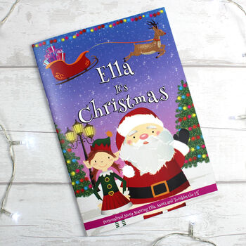 Personalised Girls 'It's Christmas' Story Book – Stocking Filler, 2 of 7