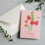 Personalised Flower Valentine's Day Card, thumbnail 3 of 9