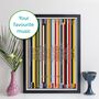 Personalised Record Collection Print Music Lover Gift, thumbnail 9 of 10