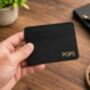 Personalised Vegan Leather Father's Day Card Holder, thumbnail 2 of 3