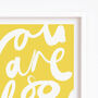 Personalised Name Print Handwritten You Are So Loved, thumbnail 2 of 10