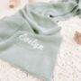 Personalised Knitted Cotton Baby Blanket, thumbnail 10 of 11