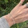 Callow Sterling Silver Trace Link Bracelet, thumbnail 2 of 4