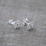 Personalised Sterling Silver Snowflake Earrings, thumbnail 9 of 12