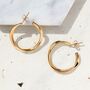 Wire Interwoven Rose Gold Plated Silver Hoop Earrings, thumbnail 4 of 7