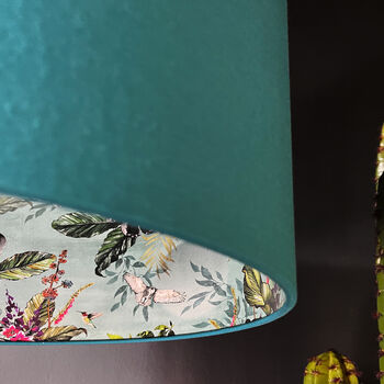 Lithium Deadly Night Shade Lampshade In Teal, 2 of 9