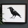 Encyclopaedic Inspired Fine Art Print, Black Crow, thumbnail 1 of 9