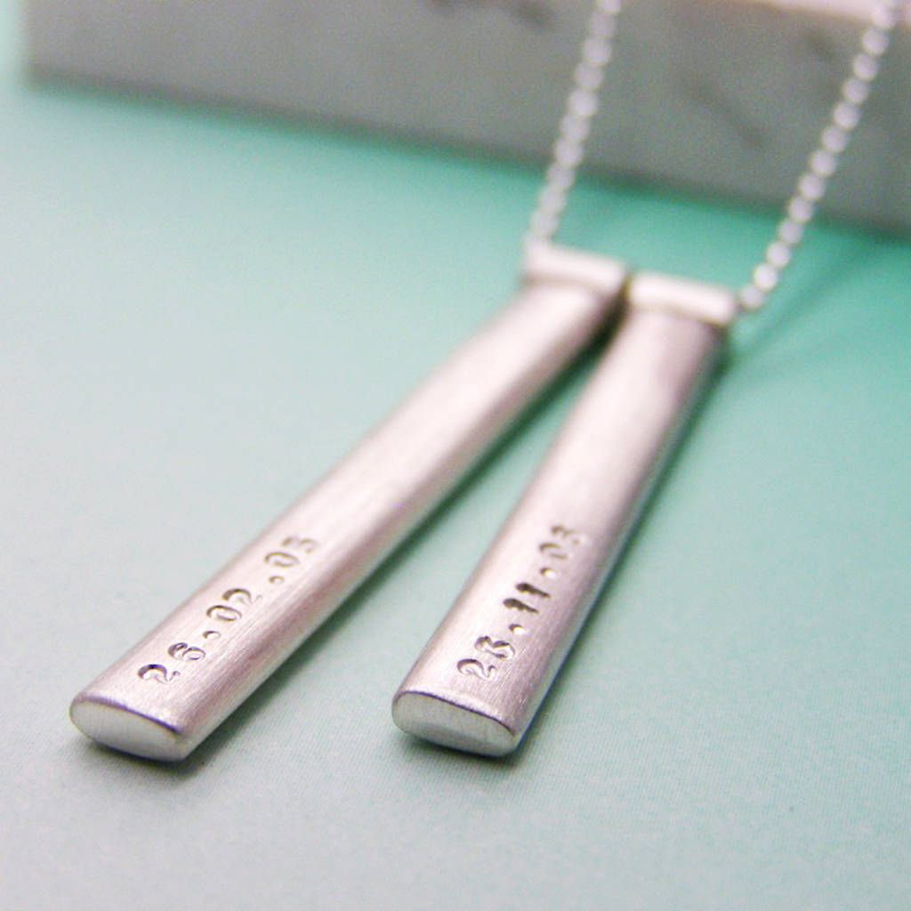 Personalised Silver Mens Necklace By Soremi Jewellery