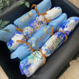 Personalised Reusable Floral Blue Christmas Crackers, thumbnail 2 of 10