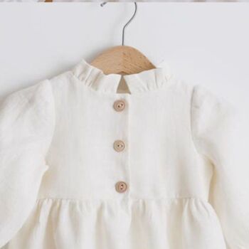 Baby White Apparel Long Sleeve Set With Shorts, 2 of 3