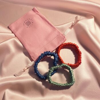 Silk Relevé Hair Elastic Travel Trio Gift Set Choose Your Colours, 2 of 7