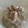 Pink Velvet Handcrafted Potli Bag, thumbnail 6 of 9