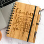 Personalised Bamboo Notebook Journal Custom Design, thumbnail 5 of 5