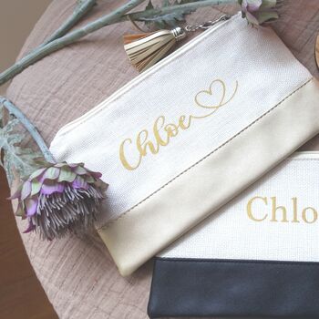 Personalised Cosmetic/Travel Pouch Gift, Name Pouch, 3 of 7