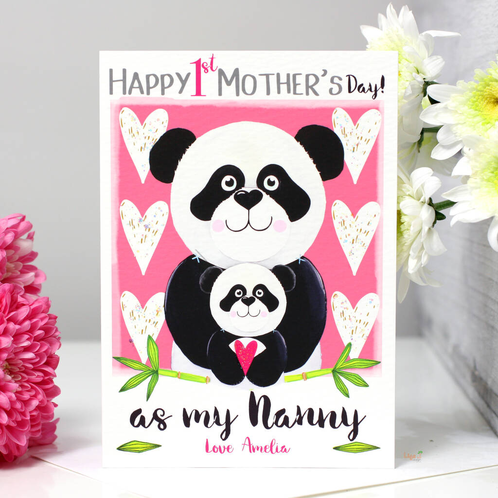 Panda 1st Mother's Day Card As Mummy By Liza J design ...