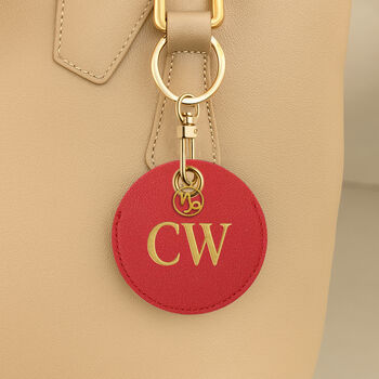 Personalised Vegan Leather Bag Accessory With Zodiac Charm, 10 of 12