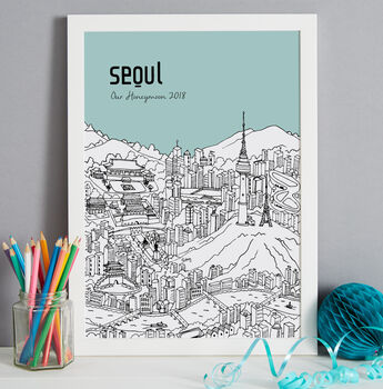 Personalised Seoul Print, 2 of 8
