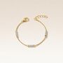 Gold Plated Silver Thread Minimalistic Bracelet, thumbnail 1 of 4