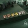 Sterling Silver Tiny Biohazard Stud Earrings, thumbnail 6 of 12