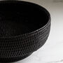 Marbury Black Rattan Decorative Bowl, thumbnail 4 of 5